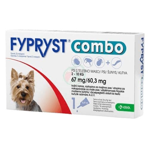 Fypryst Combo pretblusu pilieni suņiem 2–10 kg 67/60.3 mg N1
